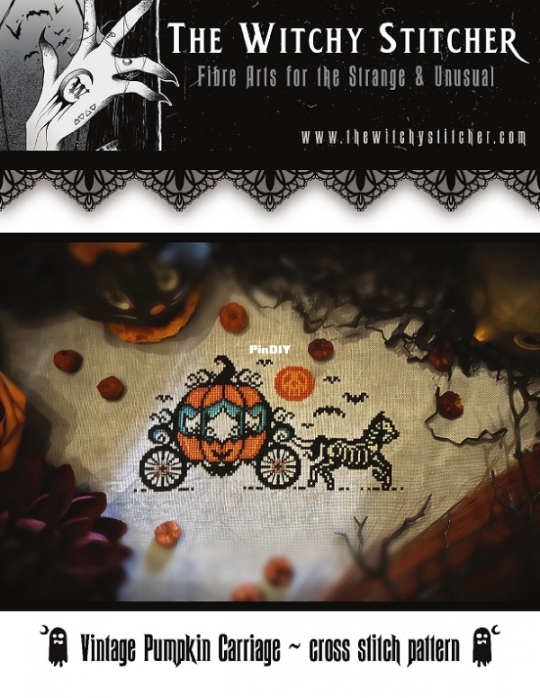 The Witchy Stitcher - Vintage Pumpkin Carriage.jpg