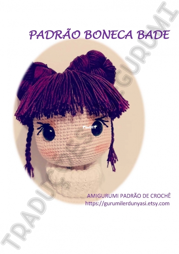 Gurumiler Dünyası - Şifanur Uzun - Bade 32 cm - Boneca Bade - Português