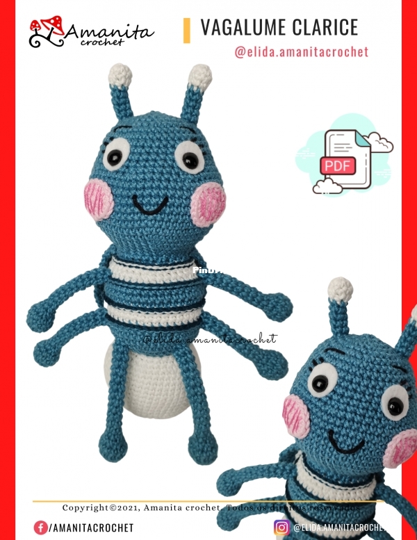 Amanita Crochet - Elida Cunha -  Vagalume Clarice - Portuguese