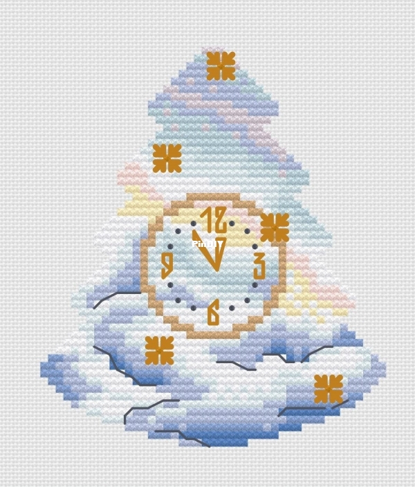 Christmas tree with clocks by Irina Kuklyaeva.jpg