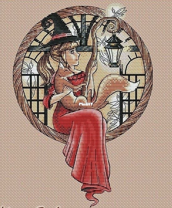 Little Witch With A Lantern by Maria Brovko orig.jpg