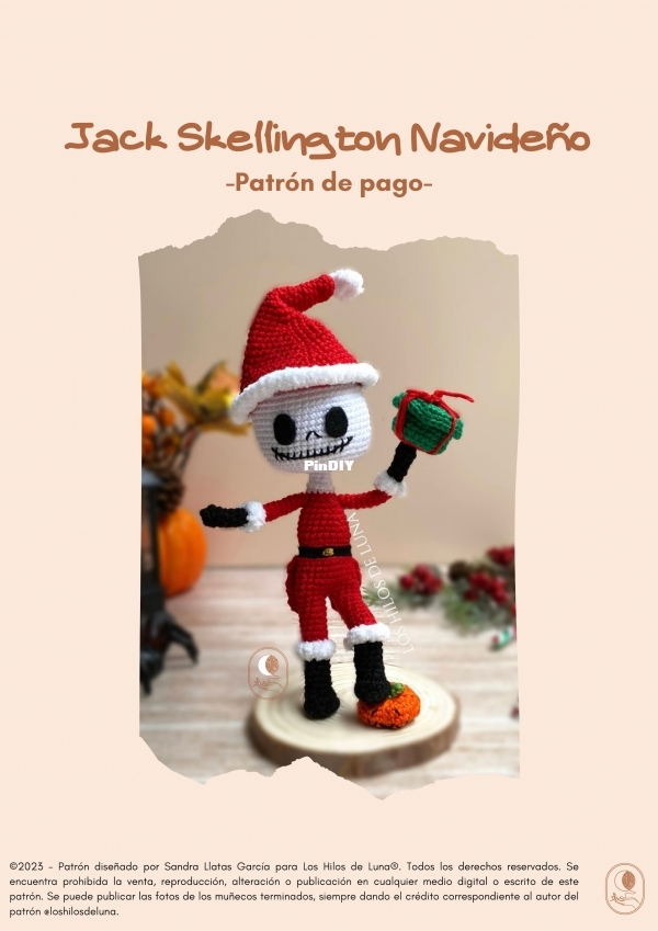 Los Hilos de Luna - Sandra Llatas García - Jack Skellington Navideño - Spanish