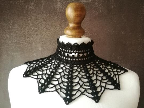 Gothic Spiderweb High Neck Collar.jpg
