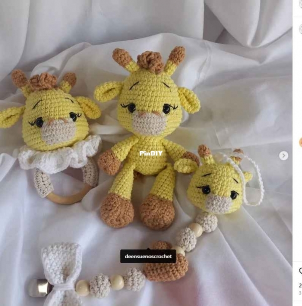 De Ensueños crochet - Celeste Bitiol - Sam la jirafa set