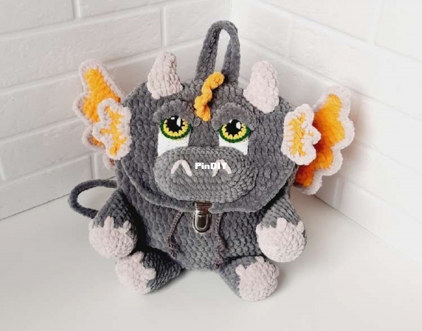Amigurumi Fairyland - Marina - Baby Dinosaur or Dino or Dragon Backpack (2).jpg