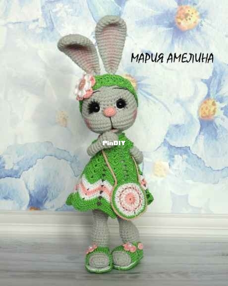 Toys by Anilema - Maria Amelina - Зайка Зои - Bunny Zoe 32cm - Russian