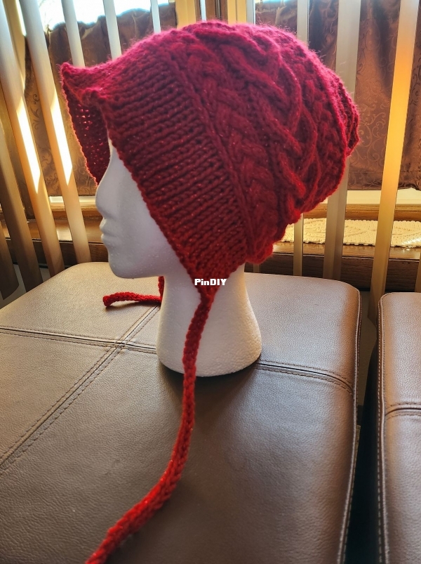 Knit Worsted Cables Bonnet1.jpg