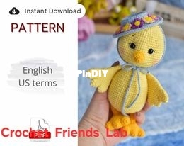 CrochetFriendsLab - Tanya Kostochenkova -easter chicken