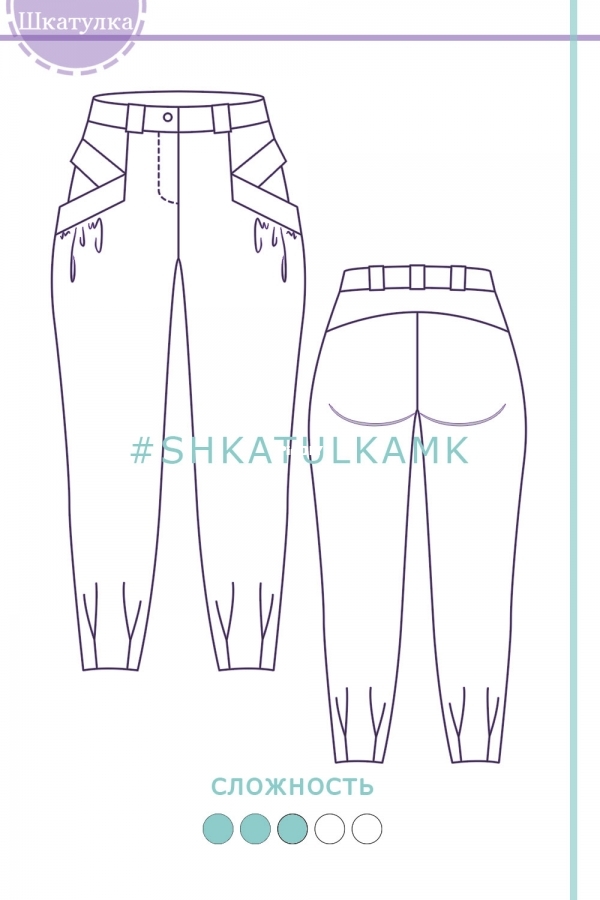 Pants WP280122 line art