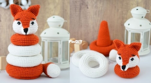 Fox stacking toy