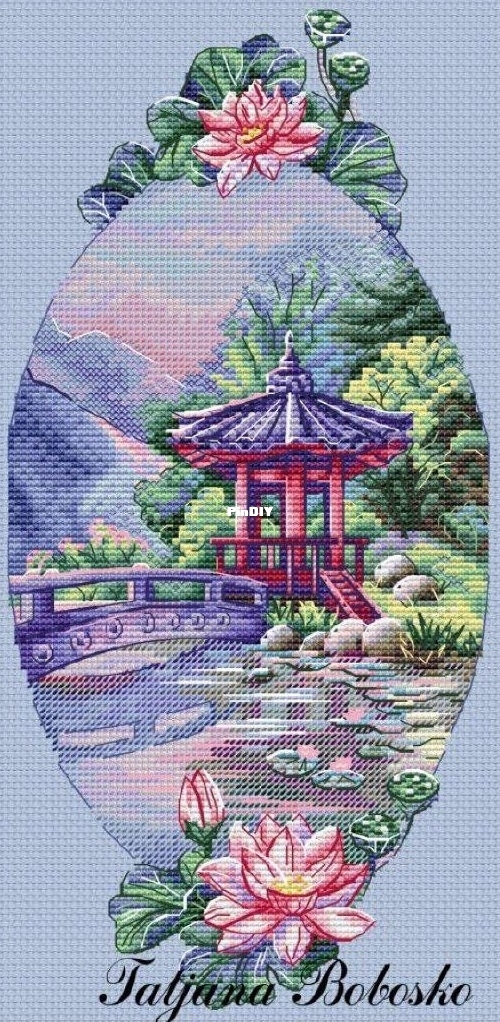 Nana Cross Stitch - Oriental Gazebo by Tatiana Boboshko orig.jpg