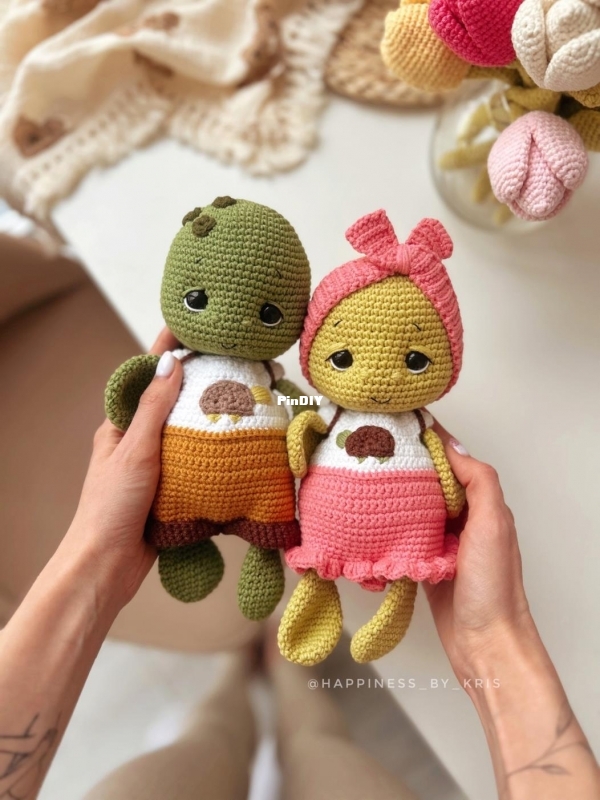 Happiness by Kris - Kristina Lysova - Мастер класс Черепашка 23-24cm - Master class Turtle - Russian