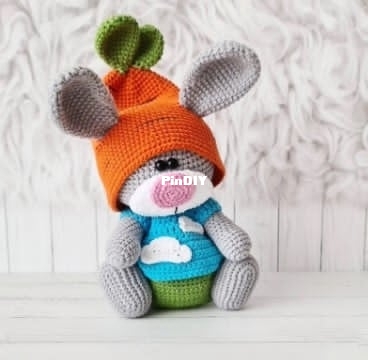 Crochet Wonders Design - Crochet Funny Bear - Olga Kurchenko -carrot clothes 18 cm