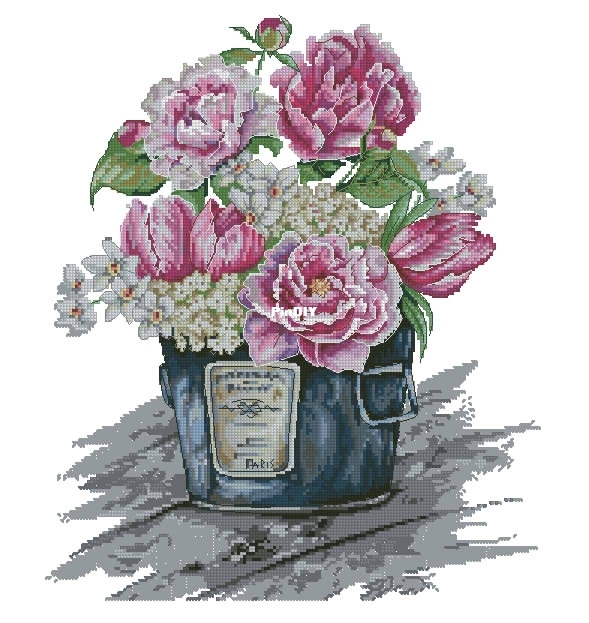 Peonies and tulips DMC.jpg