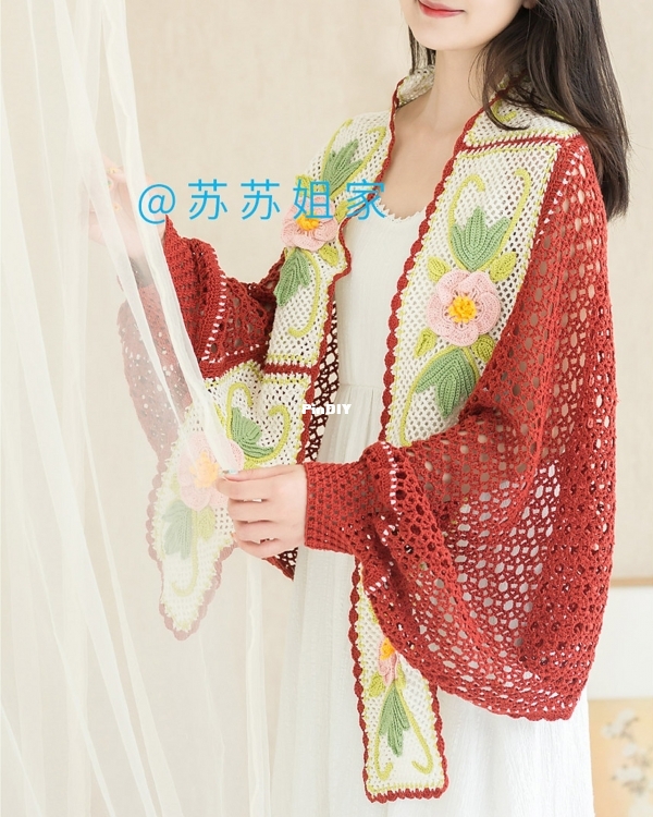 Hibiscus Vine Lace Cardigan4.jpg