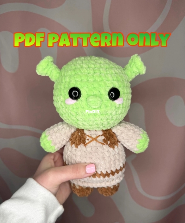 Crochet Baby Ogre - Kendell Crochets - Shrek.jpg