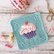 Thoresby Cottage - Crochet Cupcake Granny Square