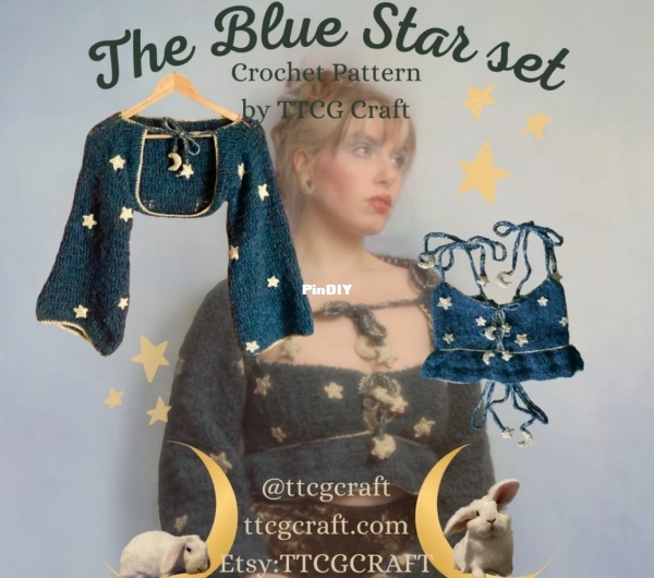 blue star pattern set TTCGCraft.jpg