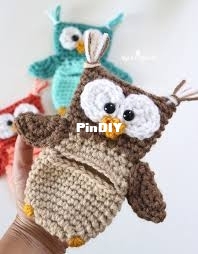 Repeat Crafter Me - Crochet Owl Pockets