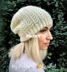 My hobby is crochet - Bex Hat Knit-look Crochet Hat