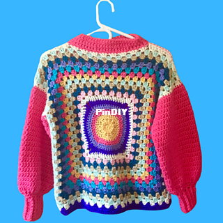 Pam Carr -The Sunny Granny Square Sweater