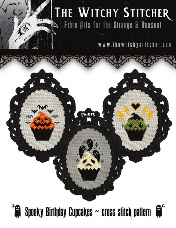 The Witchy Stitcher - Spooky Birthday Cupcakes.jpg