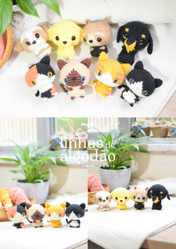 Linhas de Algodão by Andreza Andrade - E-book Peludinhos - Cachorros Shih Tzu, Golden, Salsichinha  ...