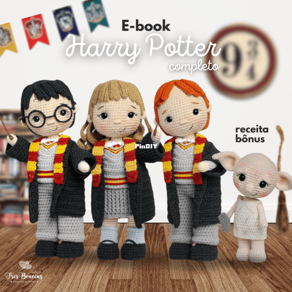 Ateliê Três Bonecas - Patricia Esteves - E-Book Harry Potter 