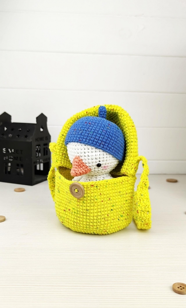 Tanati crochet - Tatiana Kucherovska - Hatching bag &amp; goose.jpg
