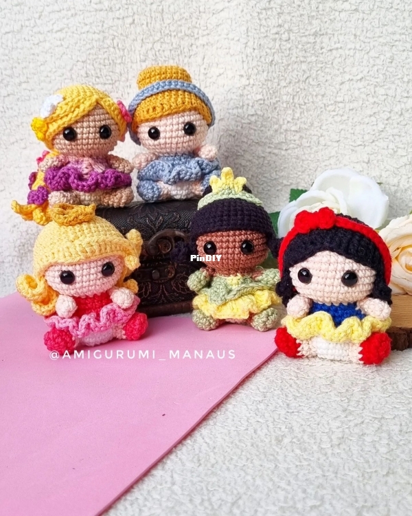 Amigurumi Manaus - Danea Dorneles - Mini Princesas Pocket - Portuguese