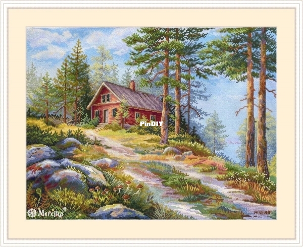 K-254 Red Cabin in the Woods .jpg