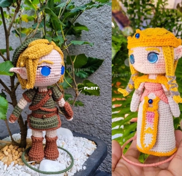 Ramygurumi - Isabella Ferro - E-book Link e Zelda - Portuguese