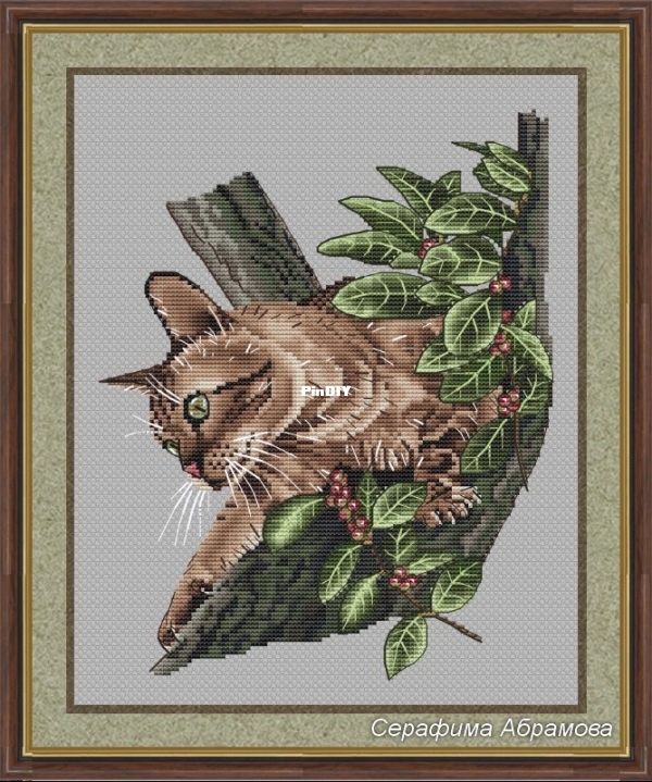 Абрамова Серафима - Кенийская лесная кошка.jpg