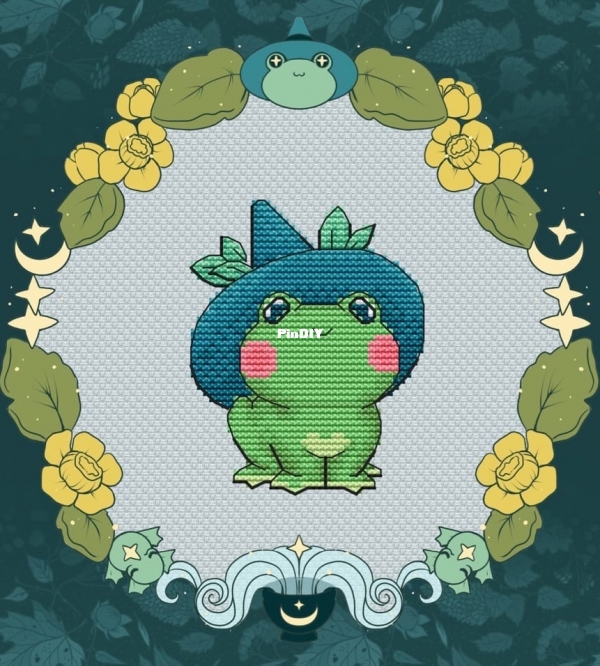 Witch Stitch -Froggy Witch by Luthien Tinuviel.jpg