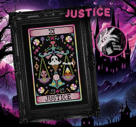 Justice - Nostalgic Tarot - cross stitch pattern - The Witchy Stitcher-2.jpg