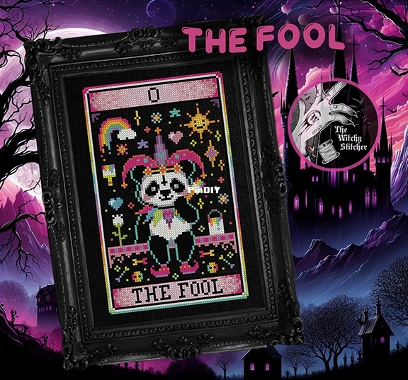 The Fool - Nostalgic Tarot - cross stitch pattern - The Witchy Stitcher-3.jpg