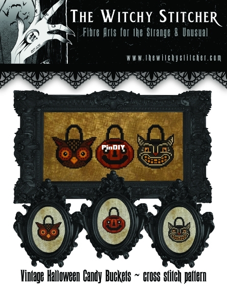 Vintage Halloween Candy Buckets - The Witchy Stitcher.jpg