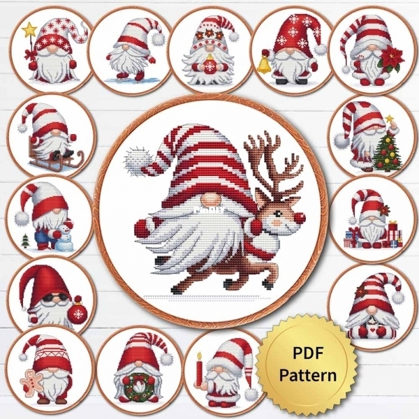 15 Christmas Gnomes by Kanda Sae-Leaw orig.jpg