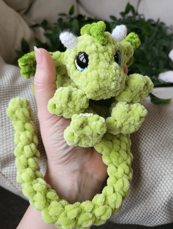 handmade by jodi - jodies yarn - diddy dex the palm sized snuggler dragon.PNG