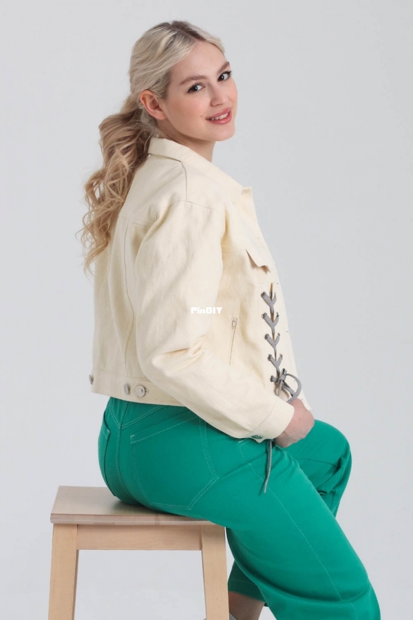 side sitting view