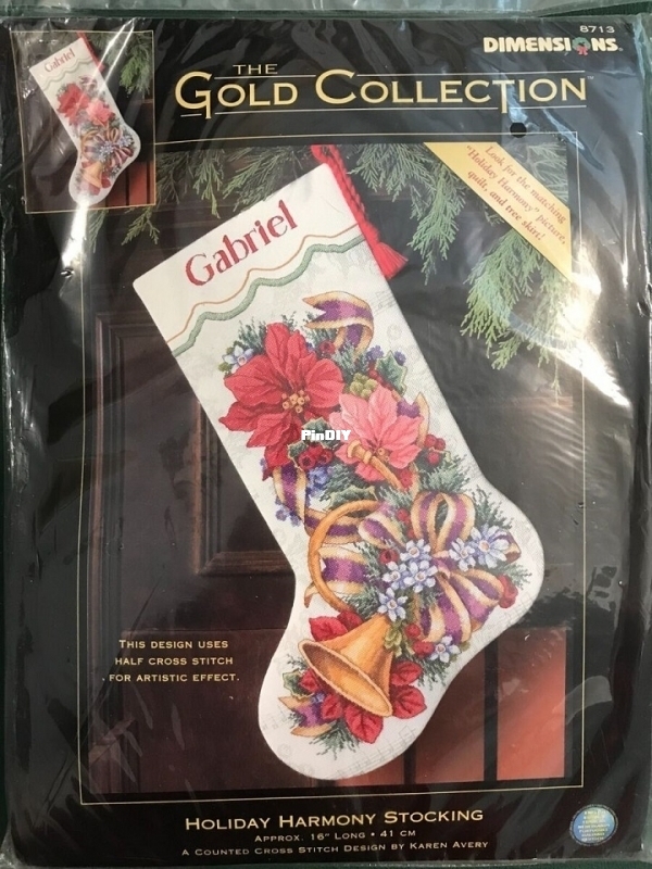 Dimensions 8713 Holiday Harmony Stocking.jpg