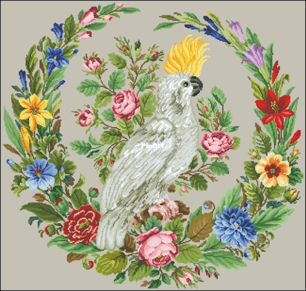 Cockatoo In A Floral Wreath.jpg