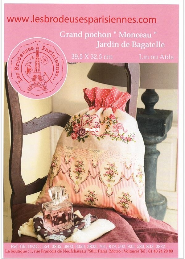 Les brodeuses parisiennes LBP-Jardin de bagatelle-Grand pochon Monceau.JPG