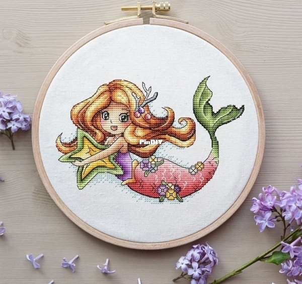 SA_Stitch Mermaid with a star by Alexandra Zamorina orig.jpg