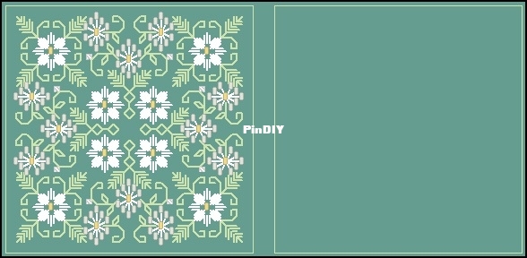 Pamela Kellogg - Poinsettia Biscornu - JCS Xmas'08 XSD.jpg