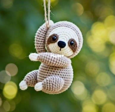 FuzzifyPatterns-Frances-Baby Sloth Crochet Pattern