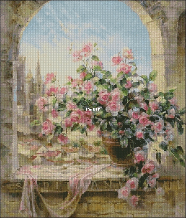 PF101-混绣油画花瓶300w X 350h.jpg