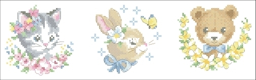 Trois jolis portraits - chat, lapin et ourson.jpg
