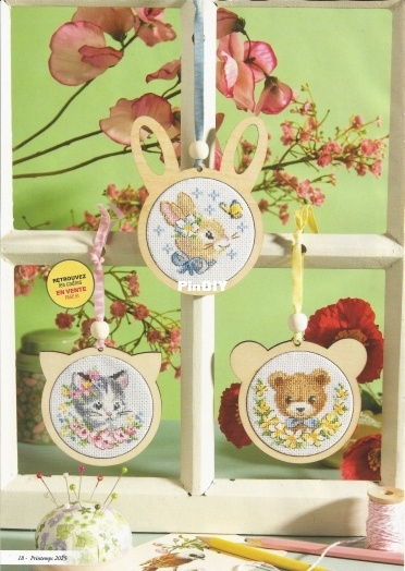 Trois jolis portraits - chat, lapin et ourson .jpg