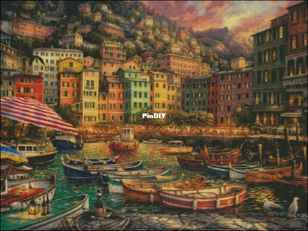 PF093-Harbor shore dusk.jpg